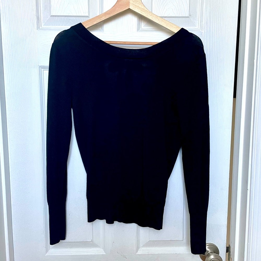 J.Crew V-back Wool Sweater